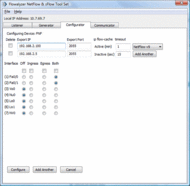 Flowalyzer NetFlow & sFlow Configurator screenshot